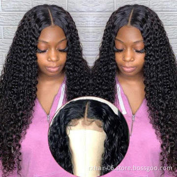 Hot Sale Brazilian Human Hair Lace Front Wig, Raw Virgin OEM Wig Vendors, Water Wave Full Swiss Lace 100% Human Hair Wig